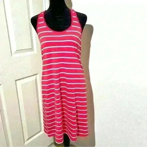 Old Navy Coral Stripe Dress